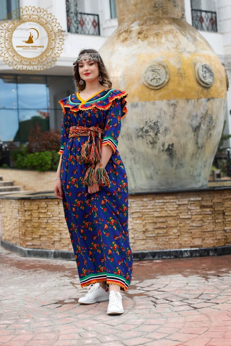 Patterned "Kabyle" dress - orientaletendance