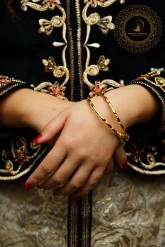 Gold plated bangles