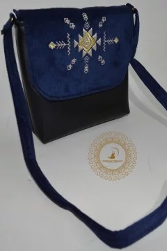 Bag-pouch (imitation leather + velvet) - orientaletendance