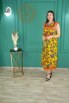 Patterned "Kabyle" dress