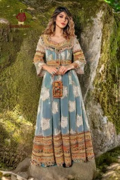 Modern Kabyle Noria dress for the 2025 collection. Online sale,