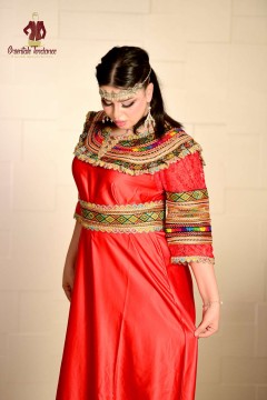 Bijou frontal Kabyle Zouina traditionnel en plaqué argent