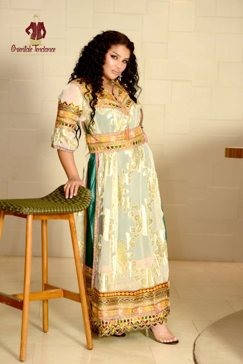 Modern Kabyle Noria dress for the 2025 collection. Online sale,