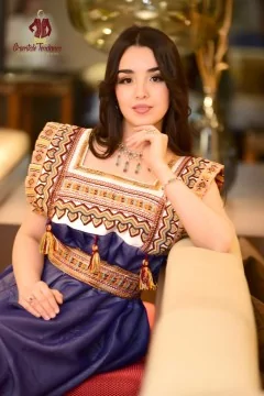 vente en ligne Robe Kabyle Aksil modère en satin