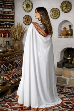 white Kabyle Plus Size Dress 2025