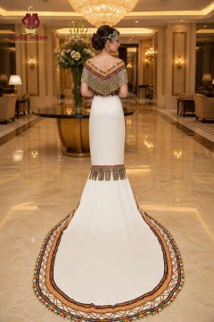 Modern and elegant ceremonial dress