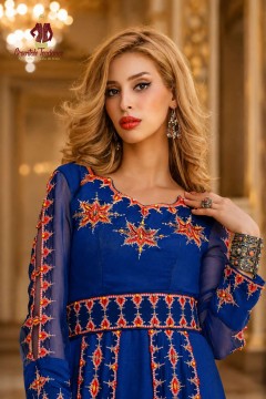 Vente en ligne Robe Kabyle Nazlie bleue collection 2026