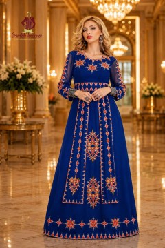Online Sale – Blue Kabyle Dress Nazlie | 2026 Collection