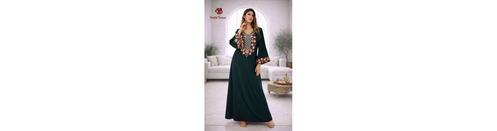 Prestige Noria Satin Caftan Dress