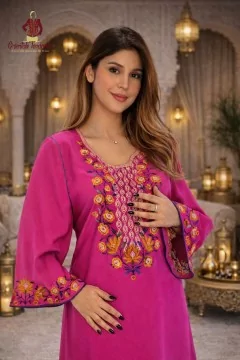 Gandoura Luxe Inspiration Caftan élégante en satin