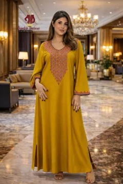 Gandoura Royale Brodée NINA luxe orientale élégante