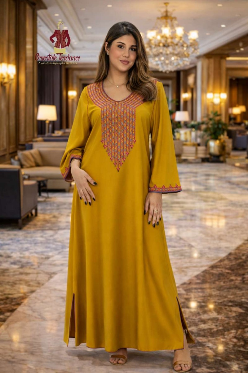 Gandoura Royale Brodée NINA luxe orientale élégante