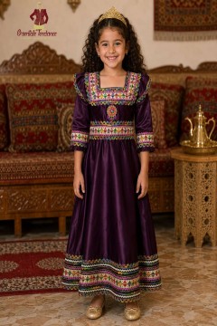 Robe Kabyle Fille Louna | Tenue Traditionnelle Algérienne