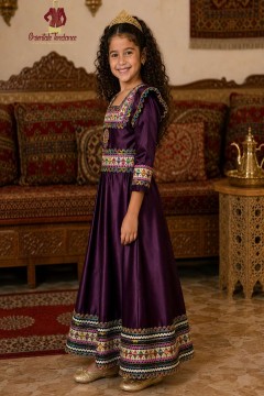 Robe Kabyle Fille Louna | Tenue Traditionnelle Algérienne