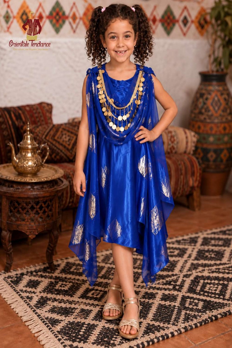 Robe Chaoui Adeline pour fillette de soirée, collection 2026 Robe Chaoui Adeline pour fillette de soirée, collection 2026